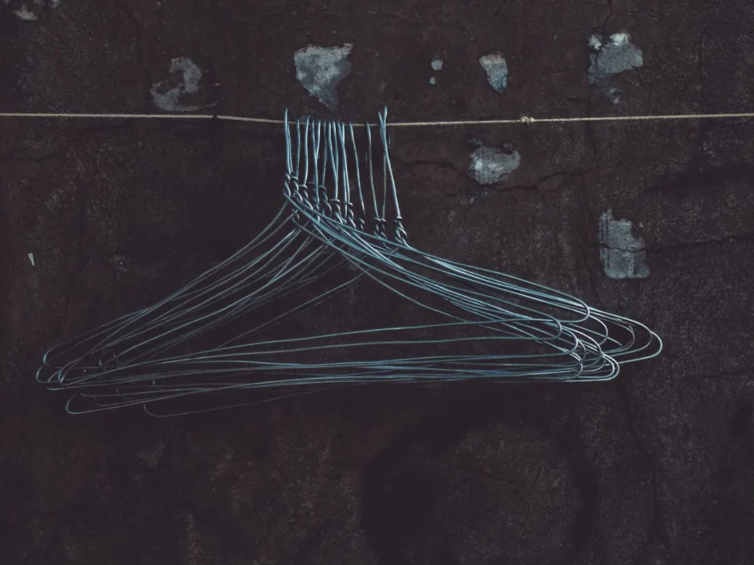 Bent steel wire hangers, an example of formed wire